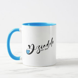 Taza Año de establecimiento polaco Dziadek - abuelo