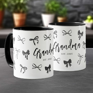 Taza Año de la abuela Black Bow establecido