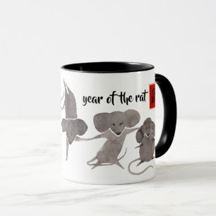 Taza Año de la Rata en China Año Personalizado