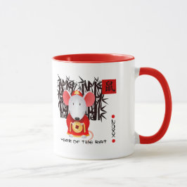 Taza Año de la Rata en China | Año Personalizado y rega