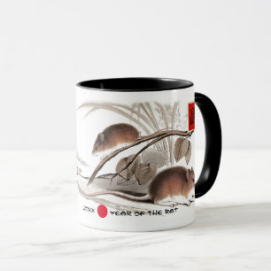 Taza Año de la Rata en China Año y nombre del Person