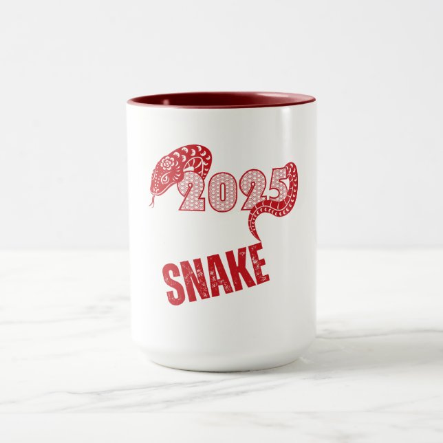 Taza Año de la serpiente 2025 rojo (Centro)