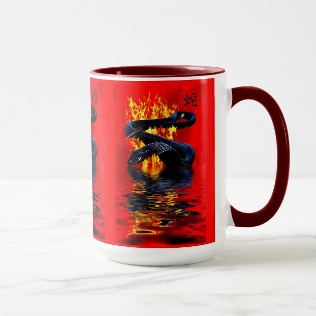 Taza Año de la serpiente negra Año Nuevo chino (Derecha)