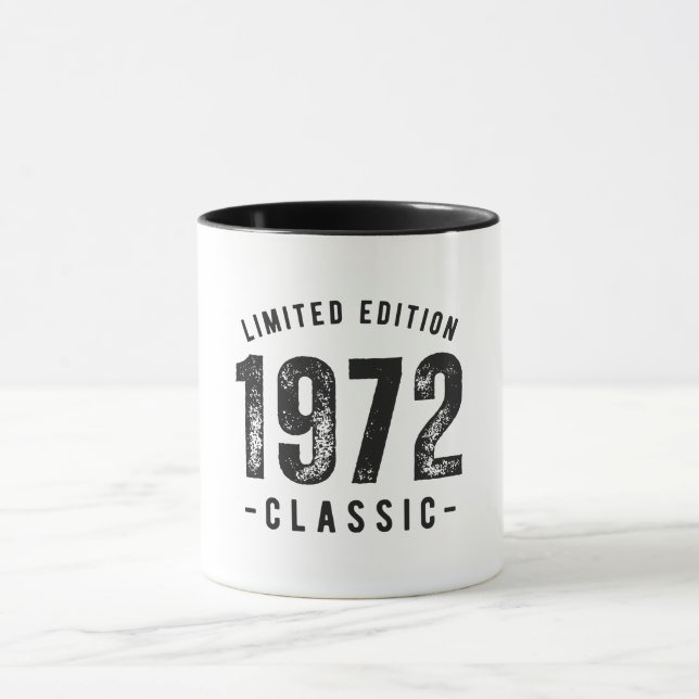 Taza Año de nacimiento clásico de 1972 (Centro)