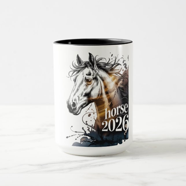Taza Año del Caballo 2026 (Centro)
