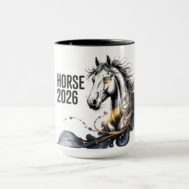 Taza Año del Caballo 2026 (Centro)
