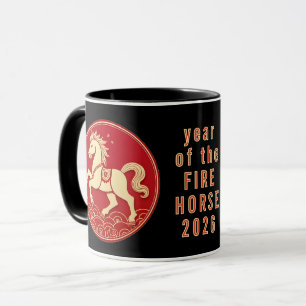 Taza Año del Caballo 2026 Año Nuevo Chino