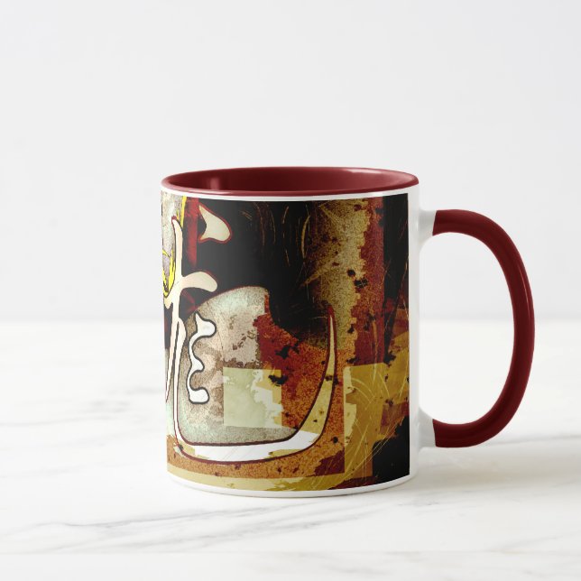 Taza Año del Dragón, arte asiático, dragón de fantasía (Derecha)