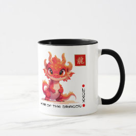 Taza Año del dragón chino | Año y nombre del Personaliz