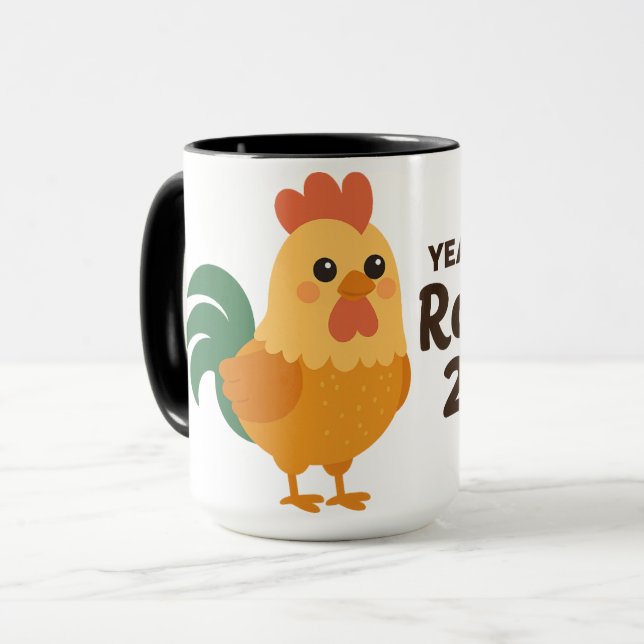 Taza Año del Gallo 2029 (Anverso izquierdo)