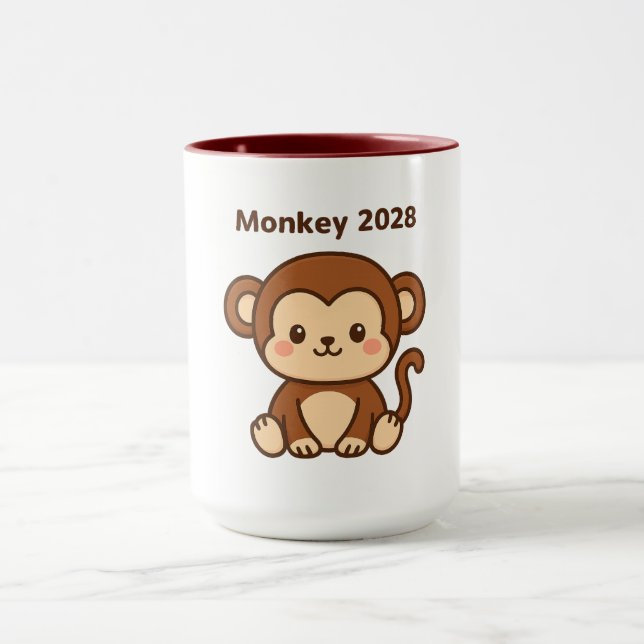 Taza Año del Mono 2028 (Centro)