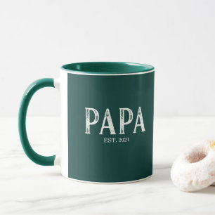 Taza Año del Papa verde cazador establecido