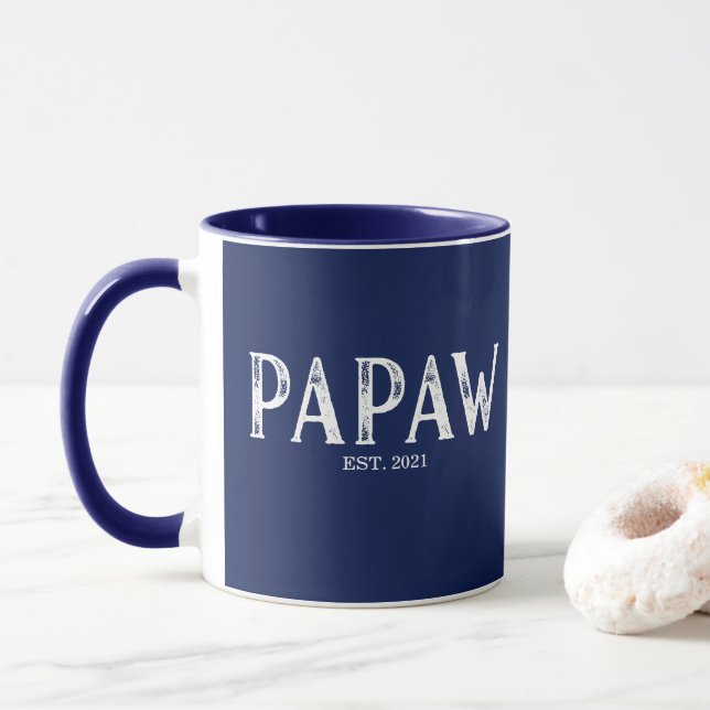 Taza Año del Papas Azules de la Marina establecido (Con donut)