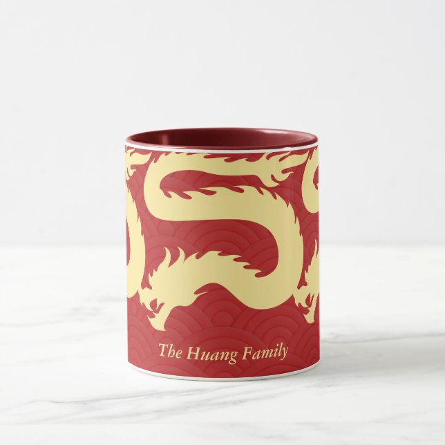 Taza Año Nuevo Chino 2024, Año Del Rojo Dragón (Centro)