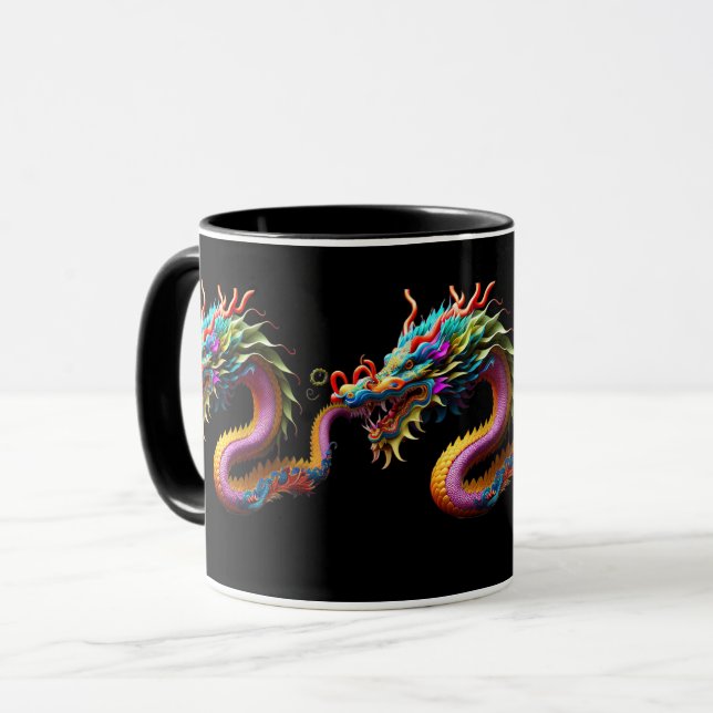 Taza Año Nuevo Chino 2026 del Dragon Yin Yang (Anverso izquierdo)