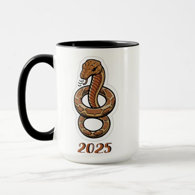 Taza Año Nuevo Chino De La Serpiente 2025 (Izquierda)