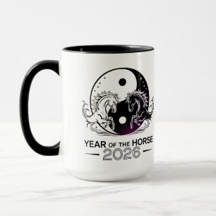 Taza Año Ying y Yang del caballo 2026