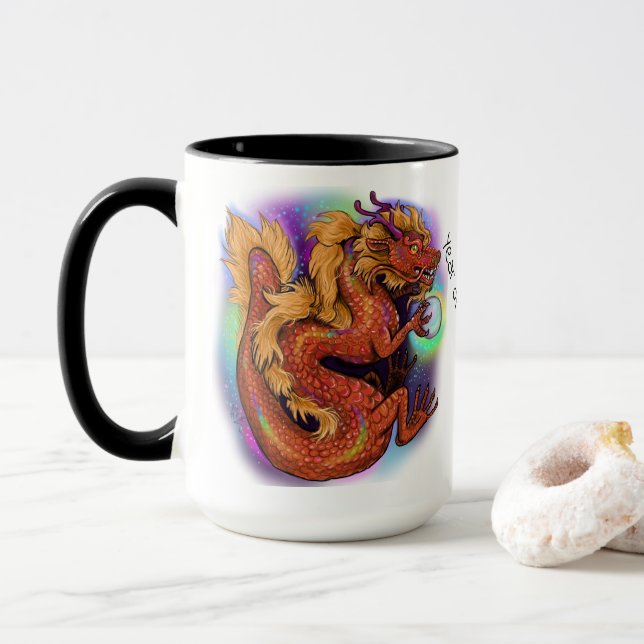 Taza Año Zodiaco Chino del Dragón (Con donut)