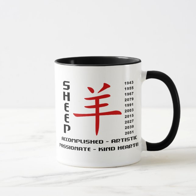 Taza Años de las ovejas (Derecha)