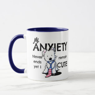 Taza Ansiedad Westie de KiniArt