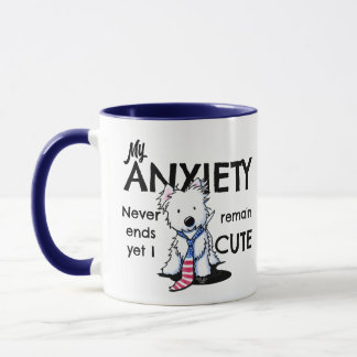 Taza Ansiedad Westie de KiniArt