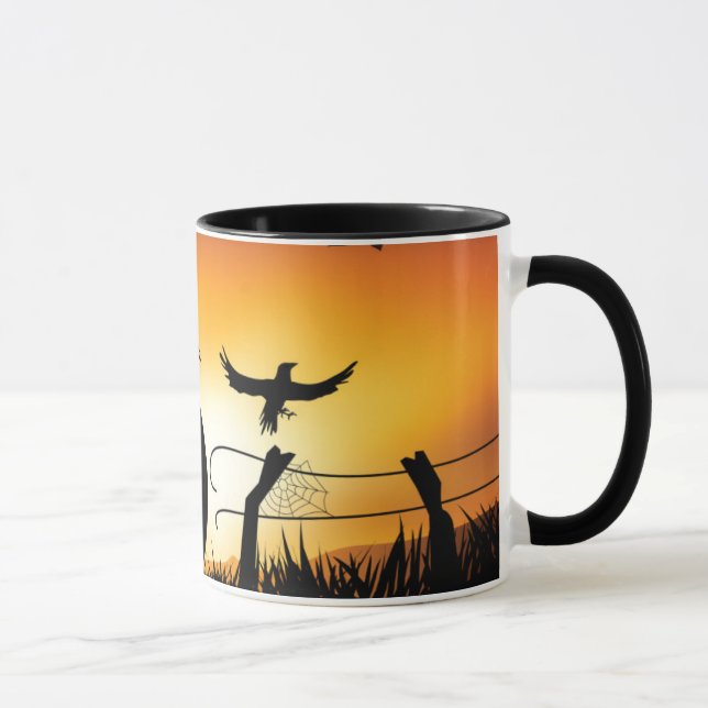 Taza Antecedentes Temáticos De Halloween (Derecha)