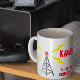 Taza Antena de operador aficionado de radiofrecuencia y