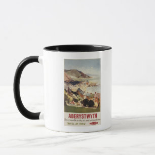 Taza Antena del poster británico de los ferrocarriles