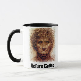 Taza Antes del café después del café - Da Vinci Mona Li