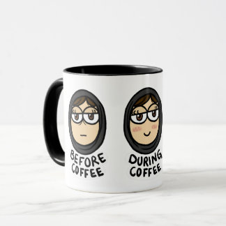 Taza Antes/durante/después de café