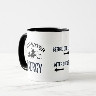 Taza Antes y después de Coffee Witch Energy