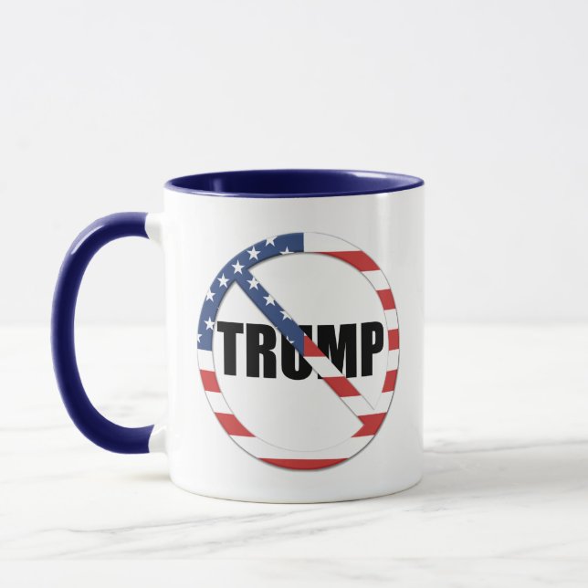 Taza Anti-Trump pro-democracia (Izquierda)