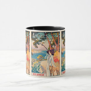 Taza Antibes vintage, Francia: Vacaciones de viaje