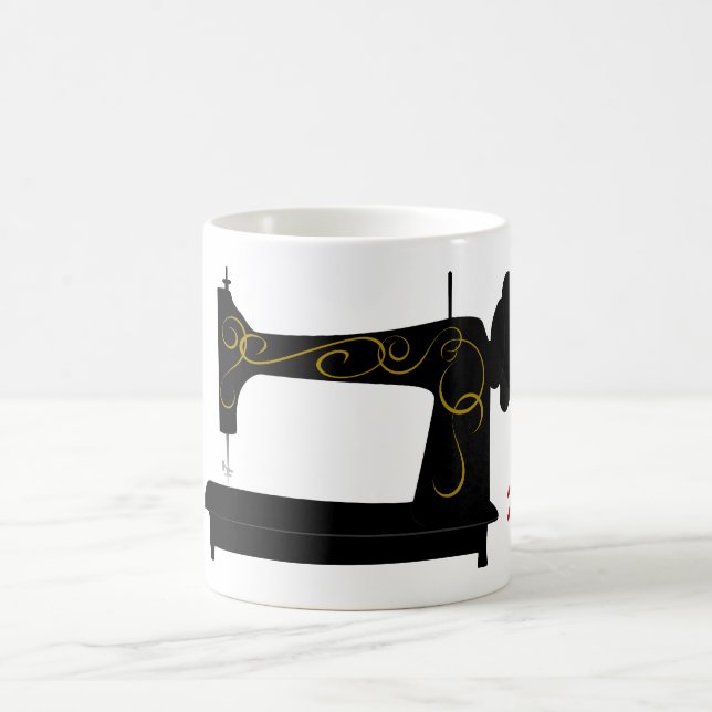 Taza antigua de la máquina de coser (Centro)