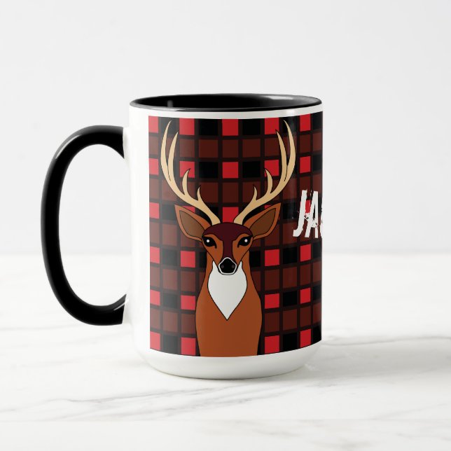 Taza Antillas De Cazador De Deer Jugadas Personalizadas (Izquierda)