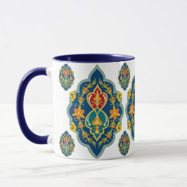 Taza Antique Persian Pattern Look Seven-Tone Coffee Mug