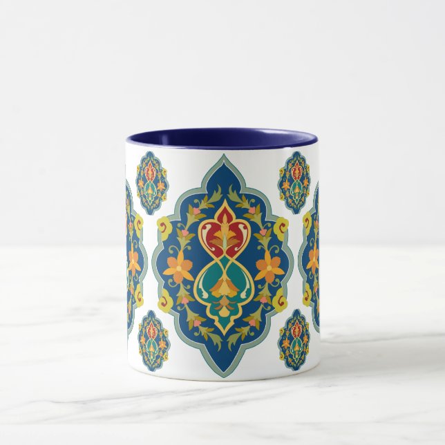 Taza Antique Persian Pattern Look Seven-Tone Coffee Mug (Centro)