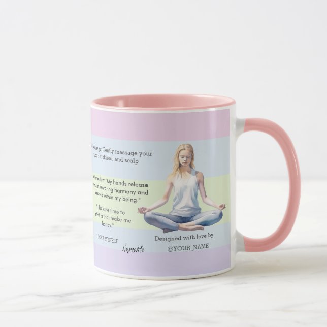 Taza antistress relax calm serenity yoga zen  (Derecha)