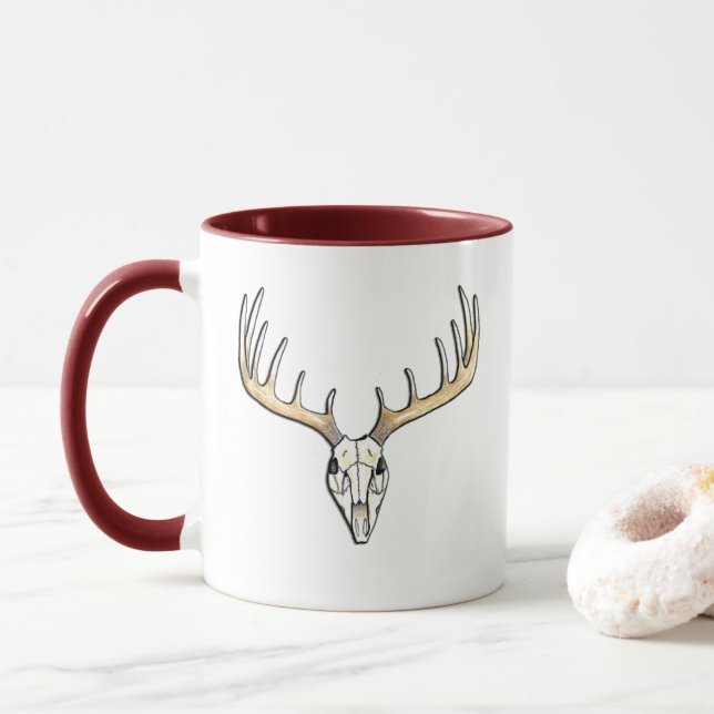 Taza Antoros grandes de Whitetail Deer Stag (Con donut)