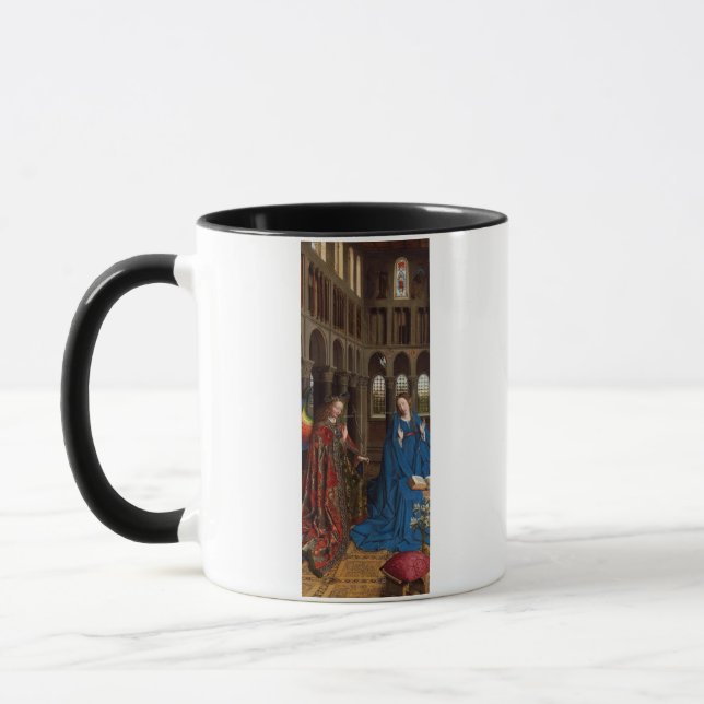 Taza Anunciación de Van Eyck Luz Premium de Catedral (Izquierda)