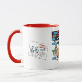 Taza Anuncio de bicicleta antigua