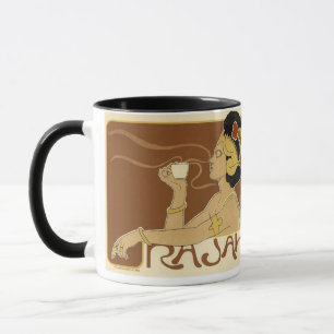 Taza Anuncio de café de época de Rajah