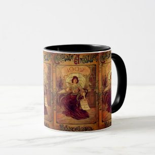 Taza Anuncio de chocolate femenino de Victoria