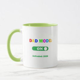 Taza Anuncio de Embarazo 2026 Modo Papá Activado