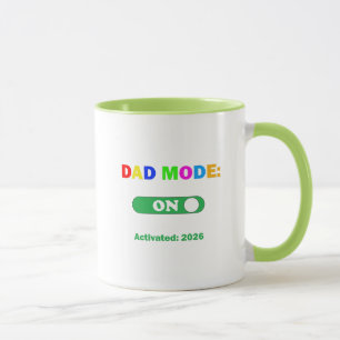 Taza Anuncio de Embarazo 2026 Modo Papá Activado