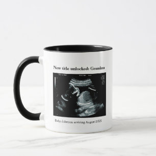 Taza Anuncio de Embarazo con Ecografía – Abuela a ser