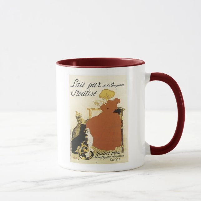 Taza Anuncio de Lait pur de la Vingeanne Sterilize - Ni (Derecha)