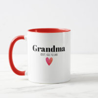 Anuncio de nacimiento de la abuela Mug