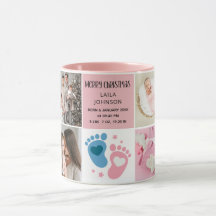 Anuncio de nacimiento personalizado 8 fotos Navida