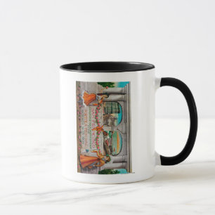 Taza Anuncio del festival de Portola (mujeres)